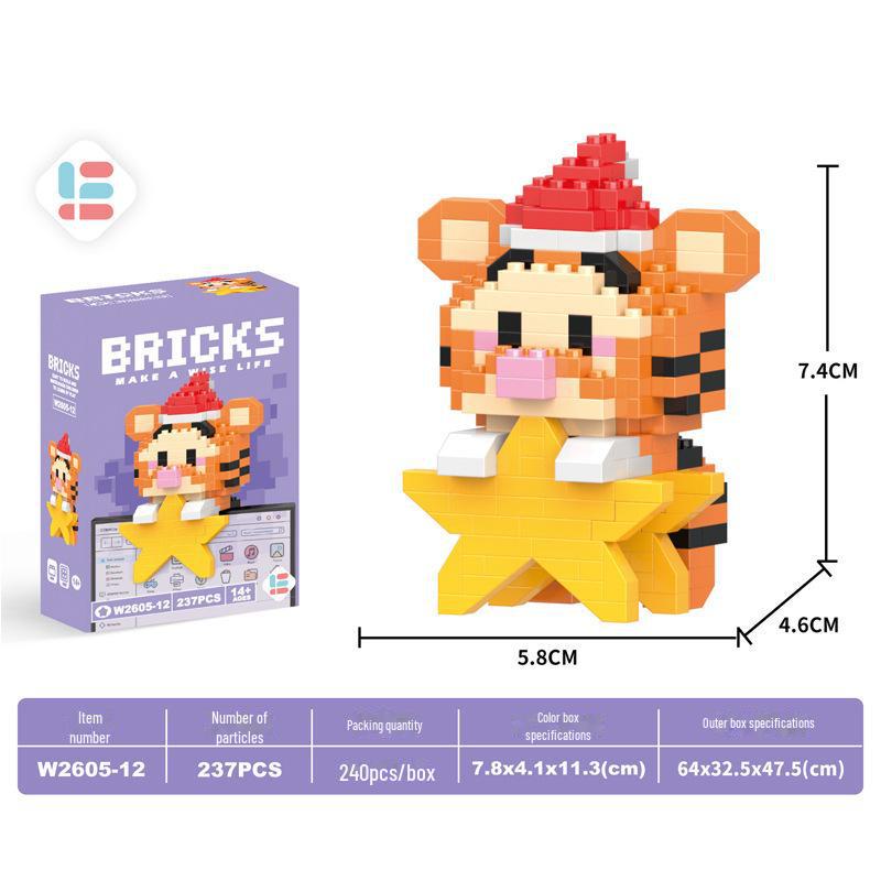 Строительные блоки из алмазных частиц «Китайский маджонг» Guochao — детский образовательный набор