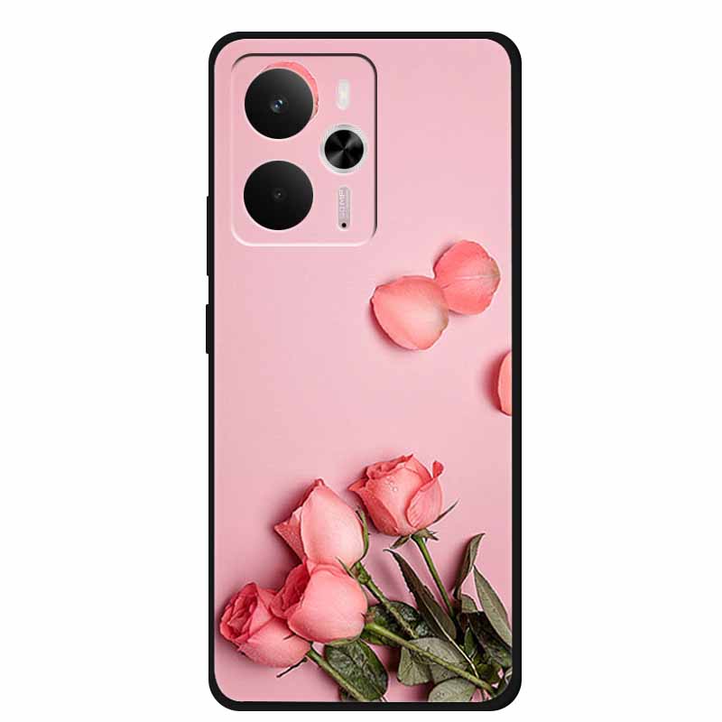 Чехол для Realme 14 Realme14 5G RMX5070 Корпус телефона Мягкий силиконовый задний чехол Для Realme 14 Global Черный ТПУ Funda Милый Capa Coque