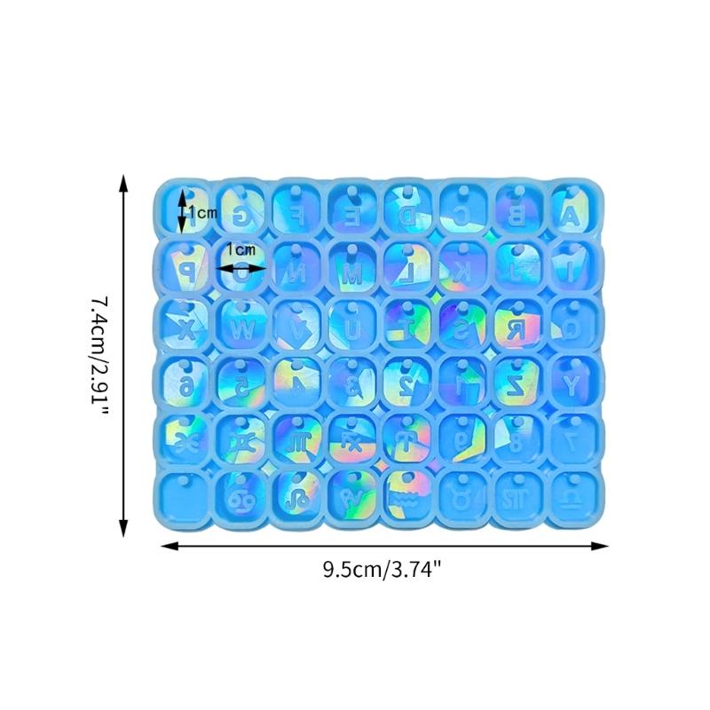 Light and Shadow Bracelet Pendant Silicone Molds Square Holographic Earrings Mold DIY Ornaments Mould for Birthday Gift