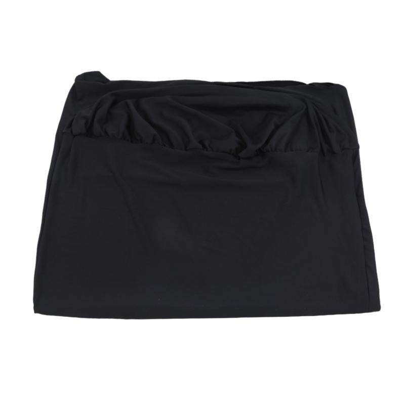 Стрейч Круглая Скатерть Коктейльная Спандекс Скатерть Бар Отель Свадебная Вечеринка Белая Накидка на Стол Диаметр 50 см Белый Черный цвет