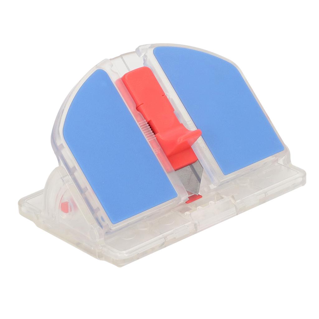 Регулируемый резак для бумаги с двухсторонним лезвием, скос лезвия 45°, прямой резак 90°, пластиковый портативный