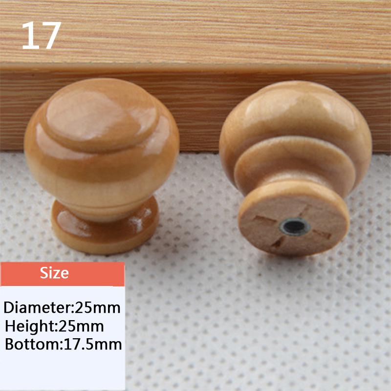 Ручка для мебели из массива дерева Круглая одноотверстная ручка из массива дерева Ручка в виде листа лотоса для ящика шкафа