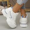 Модные женские спортивные кроссовки на массивной платформе 2025 весна-лето дышащие повседневные кроссовки женские на толстой подошве вулканизированная обувь женская