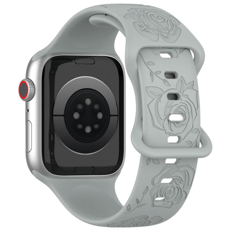 Мягкий силиконовый ремешок для часов 38/40/44/49 мм для Apple Watch 1/2/3/4/5/6/7/8/Se/9, ультра однотонный ремешок для часов с бабочкой, аксессуары, универсальный