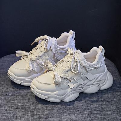 2024 Новые женские кроссовки из искусственной кожи черного цвета для повседневной носки, дышащие, для спорта, ходьбы, бега, на платформе, на плоской подошве