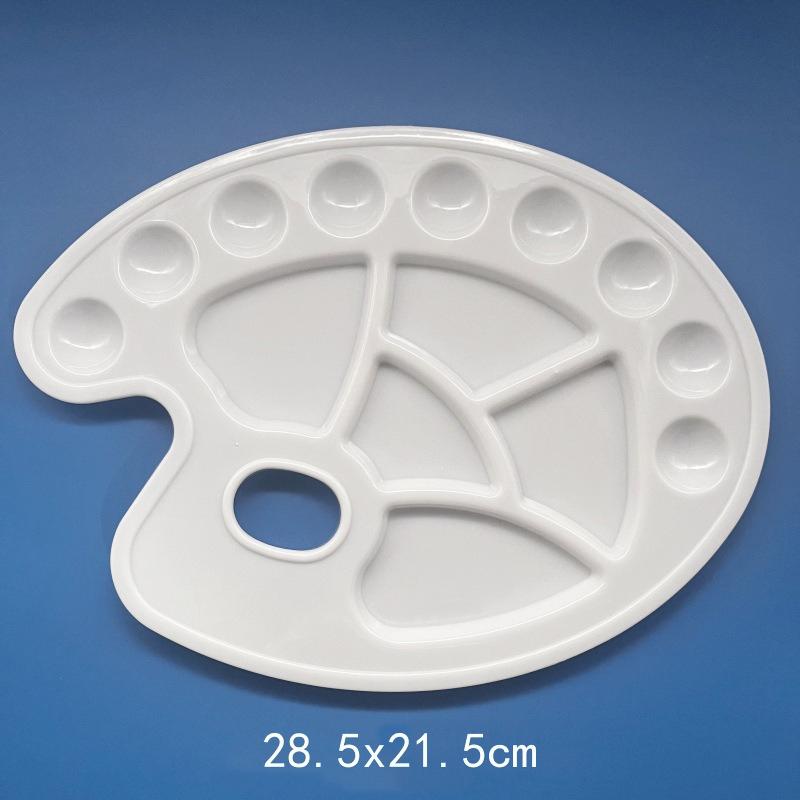 1 шт. Палитра для рисования Многоразовая Легко моется Пластиковый поддон для красок Художественные принадлежности Необходимое для любителей рисования Офис Школа ZYF