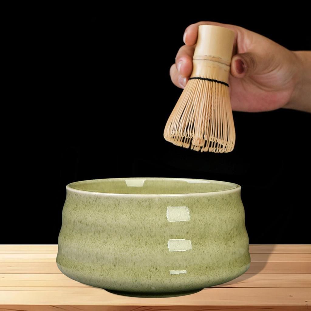 Керамическая чаша для матча, ручная работа, японское приготовление, портативный фарфор, смешивание чая