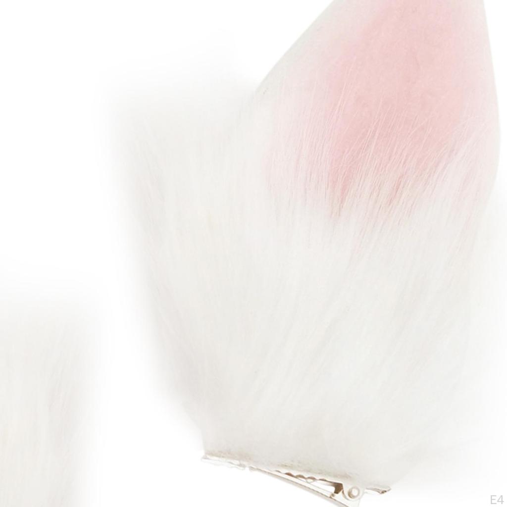 Ear Hair Clip Animal Ears Barrettes, Bunny Pin Accessories for Birthday