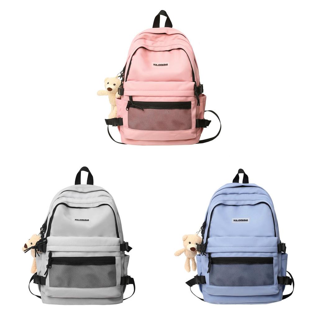 Luo Unisex College Backpack With Nylon And Trendy Printed Design For School