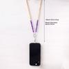 Portable Natural Crystal Phone Chain Pendant Chain Mobile Phone Case Beaded
