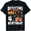 Цирк с колесом обозрения на 4-й день рождения для 4-летних мальчиков и девочек Футболка