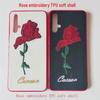 Чехлы для мобильных телефонов с вышивкой роз для Huawei Mate40 Pro, Nova5, Apple 12 и iPhone 13 Pro.