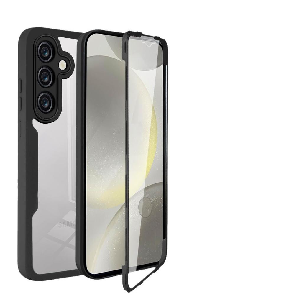 Интегрированный чехол-пленка Qicai 360 для мобильного телефона подходит для Samsung S25 полностью закрывающий S24FE противоударный A16/A35 защитный чехол