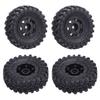 4PCS RC Truck Tires for AXIAL SCX24 1/24 Plastic RC Truck Wheel Tire Parts for Replacement Upgrade
