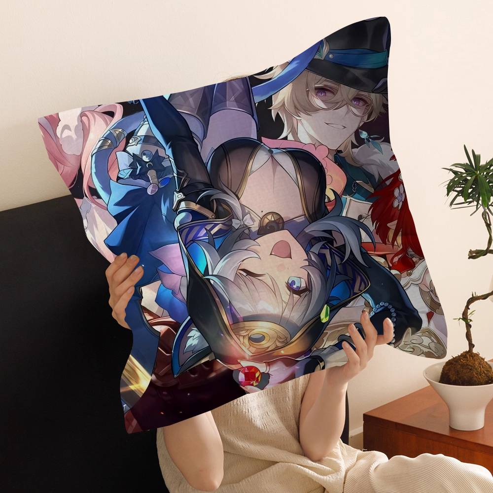 game Honkai Star Rail Cipher Pillow Cushion Cover Pillowcase Living Room Sofa Home Decor Customized