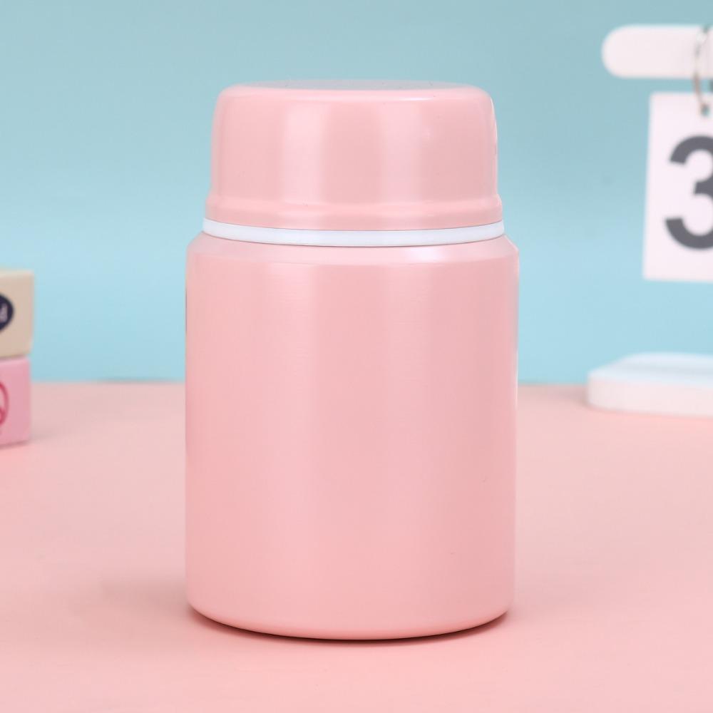 Solid Color Portable Vacuum Flask Stainless Steel Thermal Water Bottle  Outdoor Sports