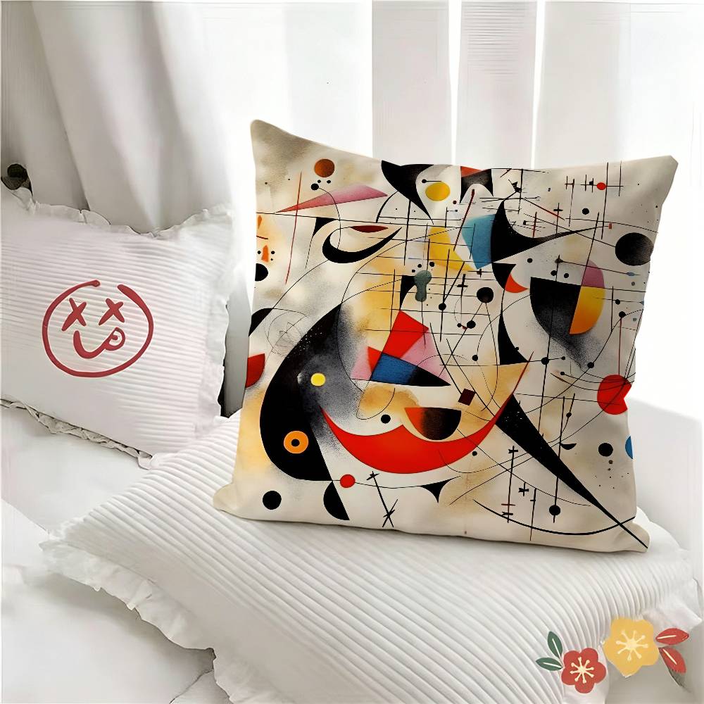 Пк Популярный Jjoan Miro Наволочка Модная Квадратная Наволочка Спальня Диван Комната Ins Декор Отдых
