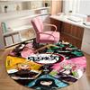 Demon Slayer Print Round Rug, Washable Floor Carpet, For Entryway Dorm Laundry Room Office Study, Home Decor Birthday Christmas Gift