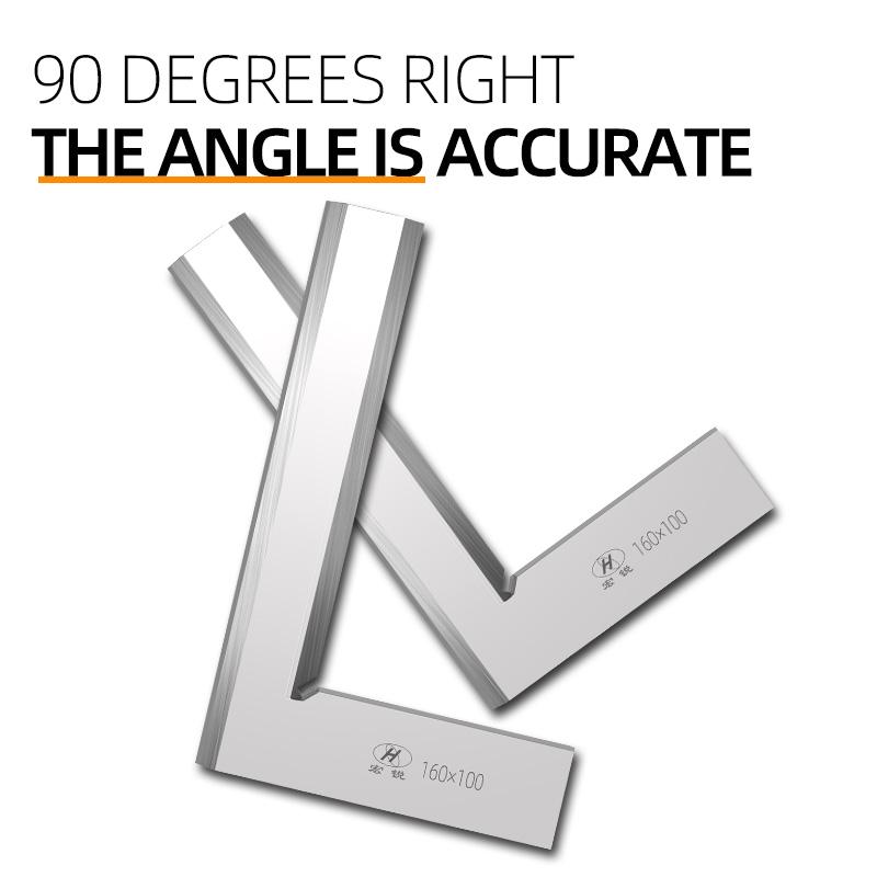90-градусная линейка с лезвием ножа для столярных и плотницких инструментов по металлу, набор угольников, измерительный угольник, угловая линейка