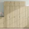 VidaXL Highboard Sonoma Oak 80x42.5x185 Cm Engineered Wood, Sideboard, Storage Cabinet, Side Panel, Cabinet, 3281436