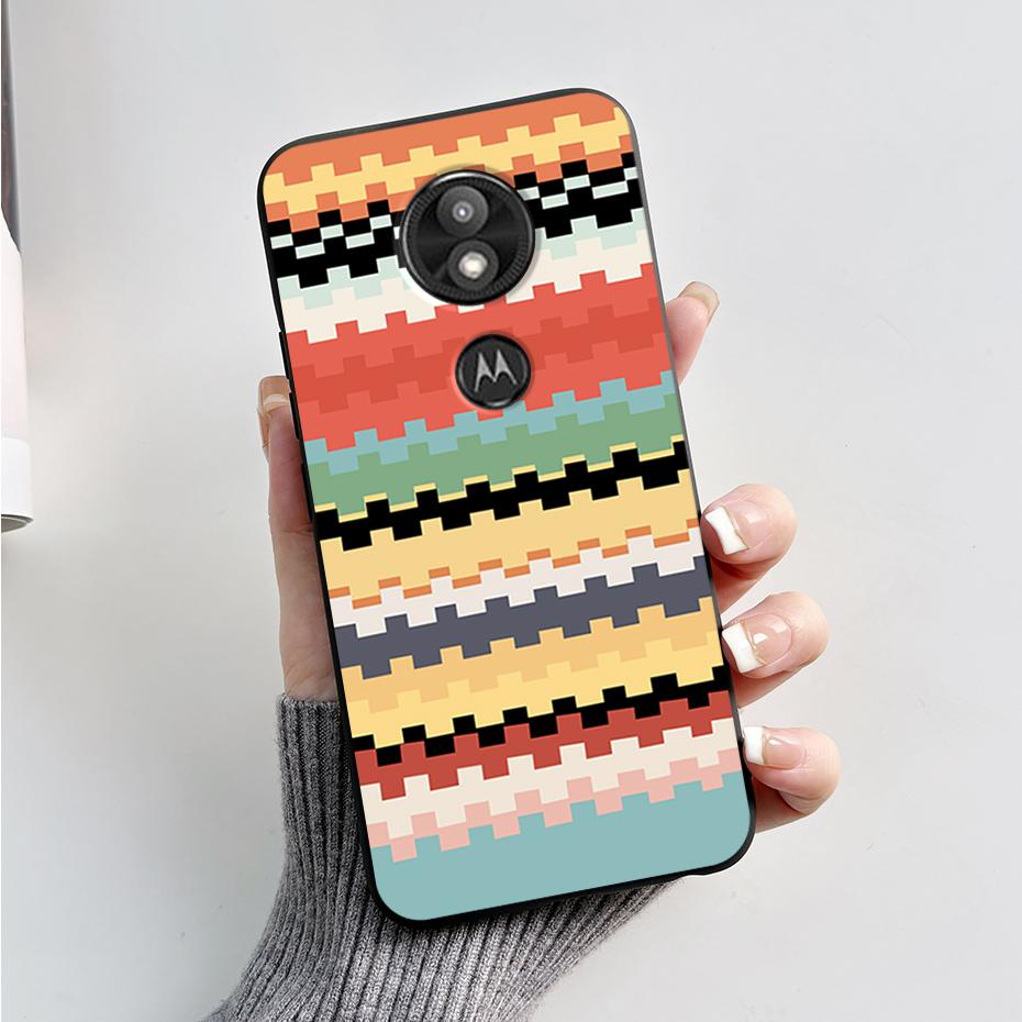 Чехол-бампер For Motorola Moto G7 Play Изысканный чехол Мягкий силиконовый корпус For Motorola Moto G7 Power Милый мультяшный черный чехол