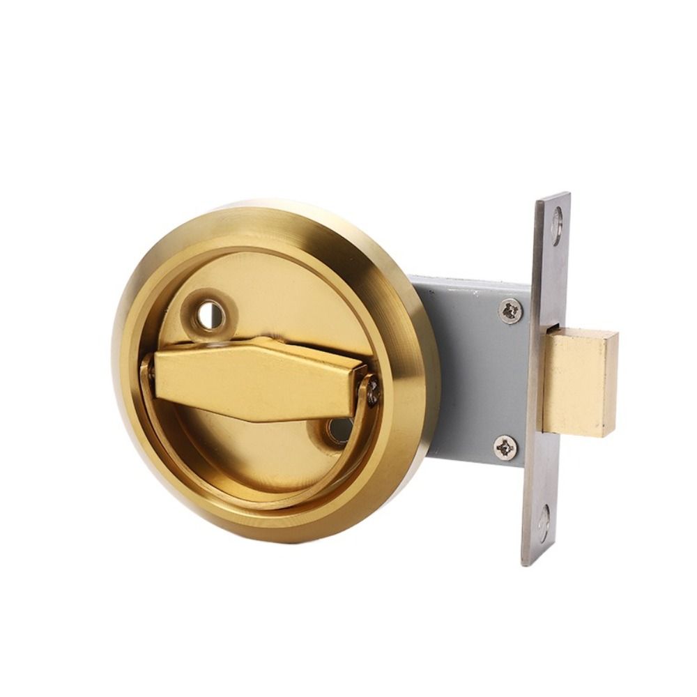 Wardrobe Furniture Lock Bolt Recessed Door Handle Lock Wardrobe Pulls Cabinet Knob Pull Ring Lock