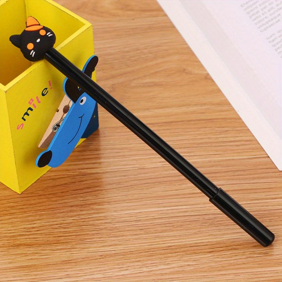 10 шт. 0,5 мм креативная канцелярская гелевая ручка «Кошачий коготь» с полной игольчатой головкой, черная ручка для подписи, милая мультяшная ручка на водной основе