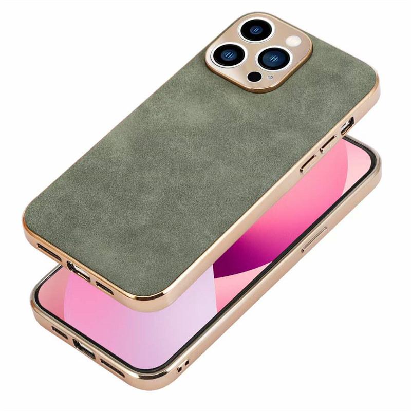 Кожаный чехол для телефона Iphone 13 12 14 15 Pro Max с гальваническим покрытием, корпус из овечьей кожи для Huawei Mate 40 50 60 Pro Samsung S22 23 24 Ultra Plus