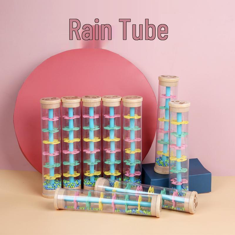 Игрушка-дождевая палка в стиле бамбука: Визуальный и слуховой инструмент раннего развития для младенцев и малышей