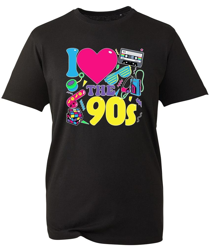 I Love The 90s Shirt 1990s Party Costume TShirt Hen Party Back To 90s Womens Top