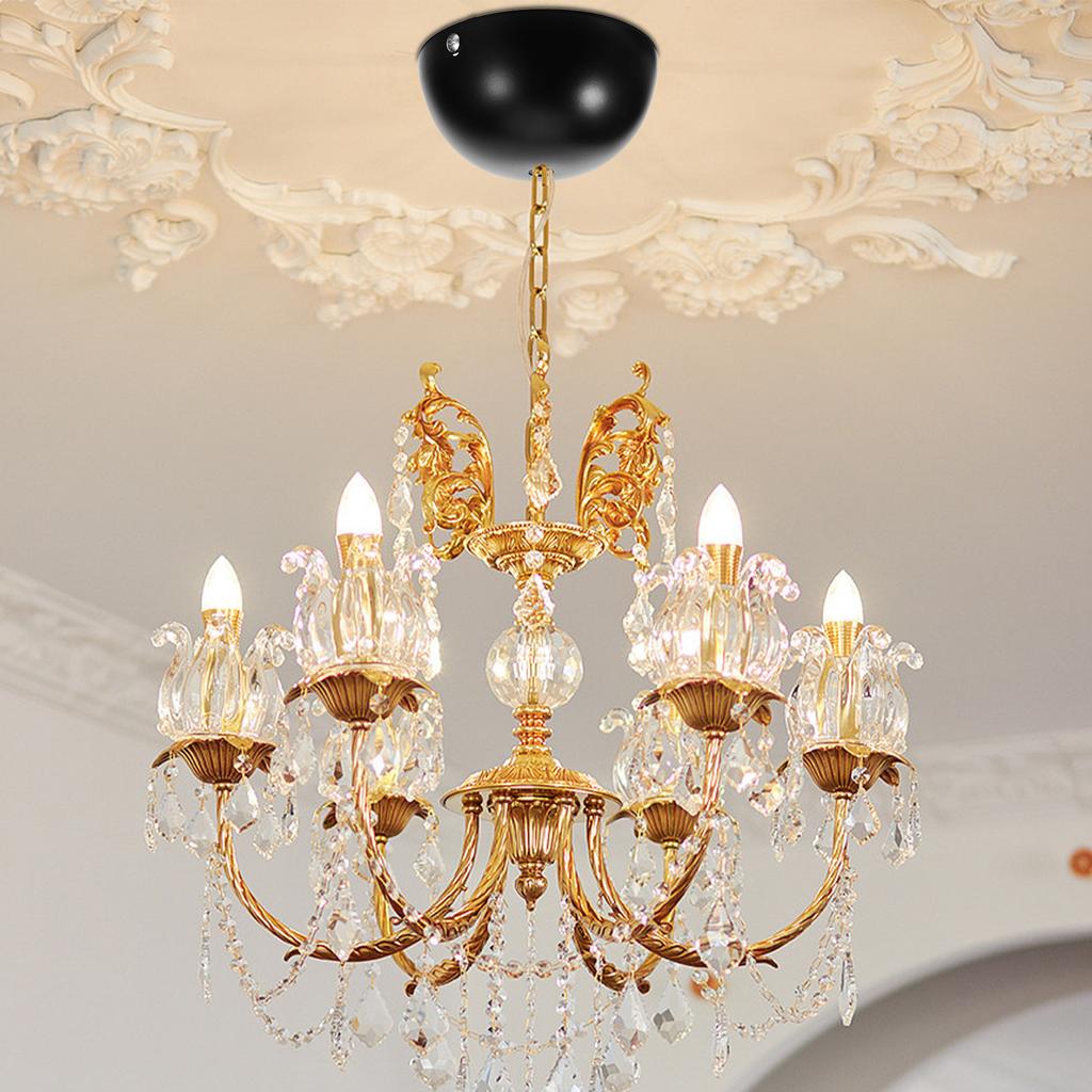 1Set Ceiling Canopy Dome Plate Unique Style Copper Iron Pendant Light Fixture Mounting Bracket for Home Office Light Cover