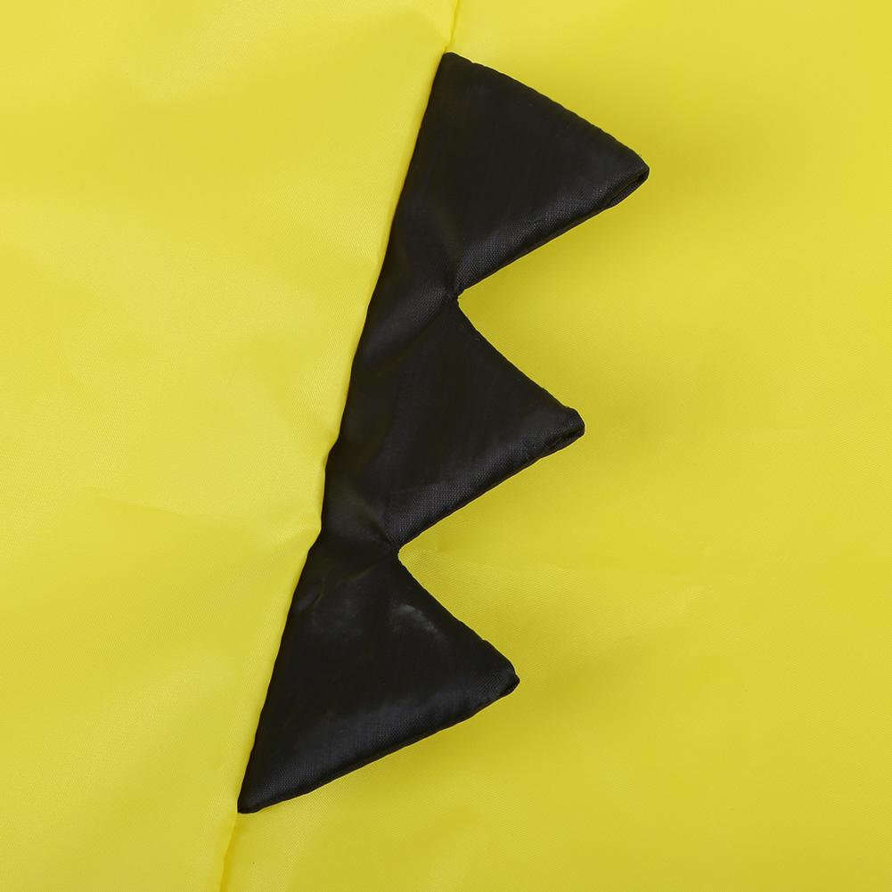 Милый плащ-дождевик из ПВХ с рисунком динозавра для детей, для мальчика и девочки, мультяшный дождевик, желтый, L