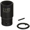 Kyoto Machinery Tools (KTC) 12.7mm (1/2 Inch) Impact Wrench Socket (Semi-Deep Thin Wall) 21mm BP4M21TP