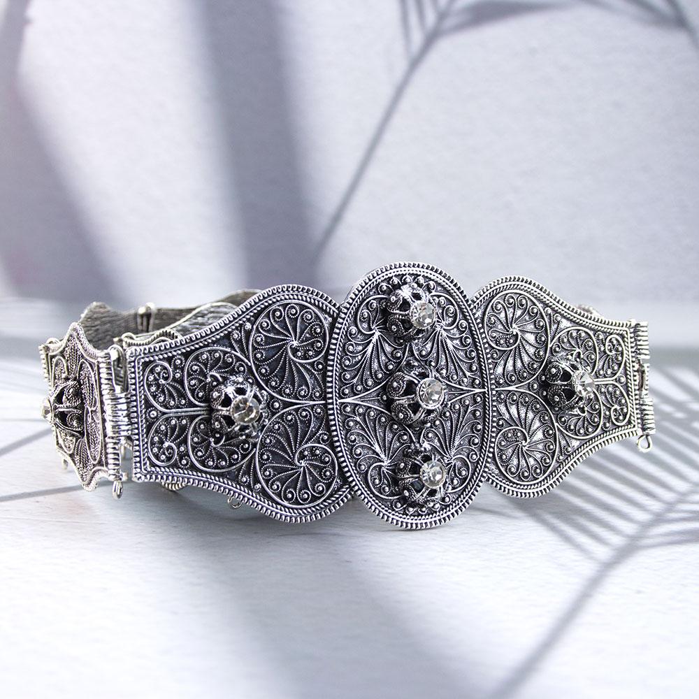 Винтажный славянский кавказский женский пояс для платья рельефный узор заклепки украшение металлический пояс на талию цепочка регулируемая длина