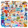 50 Father'S Day Themed English Short Sentences, Gifts, Water Glasses, Suitcases, Decorative Stickers, Waterproof Stickers