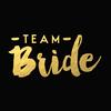 Team Bride Wedding Bronzing Tattoo Stickers, Bachelorette Party Stickers Tattoo