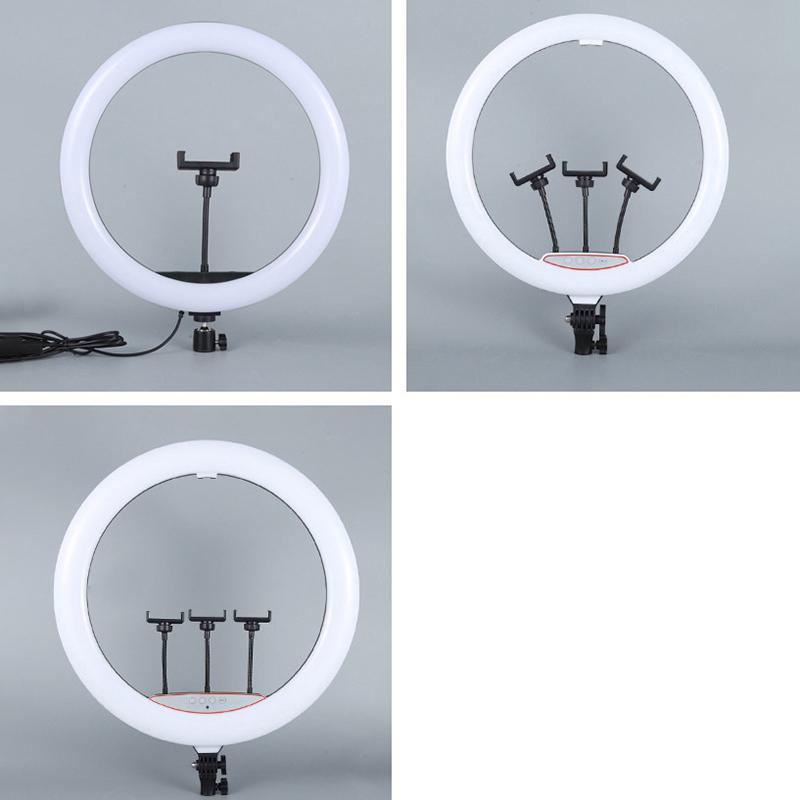 RGB-светильник для телефона с подсветкой для селфи на штативе 10 дюймов 12 дюймов Ослепительный цветной свет для фотоконференций с подсветкой