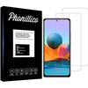 Защитная пленка - Phonillico - Xiaomi REDMI NOTE 10 PRO - Набор из 2 штук - Закаленное стекло - Устойчив к царапинам