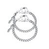 Simple Personalized Titanium Steel Handcuff Bracelet, Stainless Steel Couple Bracelet