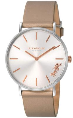 Часы PERRY Silver Dial Stainless Steel Quartz 36MM 14503119 бежевые [Coach] женские [Товар]