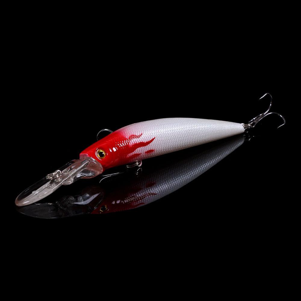 HENGJIA 1 шт., приманка для рыбалки на гольяна, реалистичная приманка для щуки, воблер, жесткая приманка с 3D-глазами, рыболовные снасти