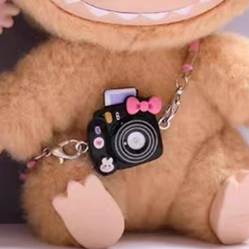 1/6 шт. Мини DIY Камера Наряд Плюшевая Игрушка для кук Labubu 17 см Аксессуары для кукол Подвесные на шею Аксессуары для кукольного домика Подвеска для кукольного домика