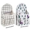 Large Capacity Cotton Linen Storage Bag Home Wall Mounted Organizer Hanging Bag Closet Toy Box Container Organizer Fabric Basket