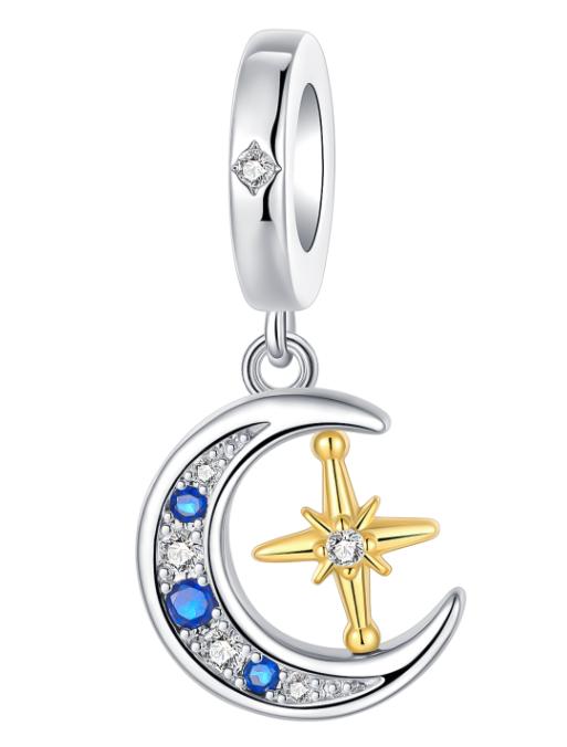 Оригинальные Медные Разноцветные Шармы Солнце Луна и Звезда Бусины Серьги Подвески Подходят для Браслета Ожерелья DIY Ювелирные Изделия Подарок