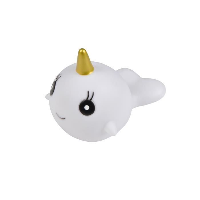 Veilleuse LED Narval - Blanc - Plastique - Dimension 17x9x10 cm - IP20