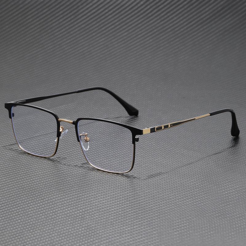 Мужская ультралегкая оправа для очков Plano с защитой от синего света и пружинящими заушниками, готовая для установки линз по рецепту, в деловом стиле