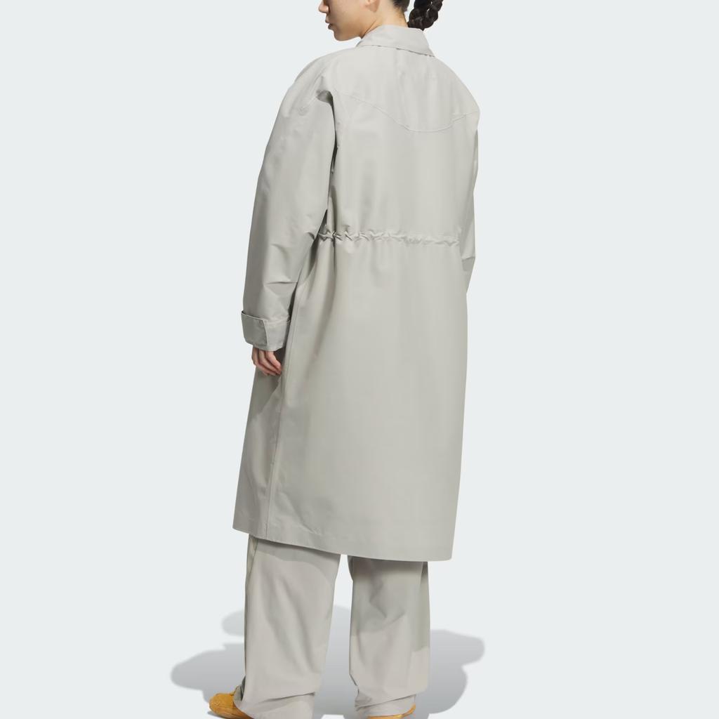 adidas FOS Future Style Логотип Однотонная Уличная Свободная Длинная Куртка с Капюшоном Женские Куртки KC2705