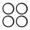 INFINAUTO Hub Centric Ring 64.1mm ID 73.1mm OD Car Wheel Hub Ring ABS Plastic Black 4pcs
