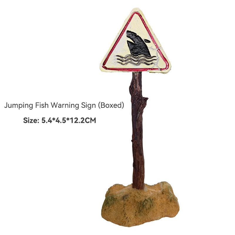 1 шт. креативные предупреждающие знаки из смолы для украшения аквариума знаки для аквариума поделки украшения аквариума акваскейп