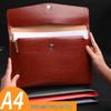Business A4 PU File Bag - Simple Contract & Meeting Material Storage Envelope